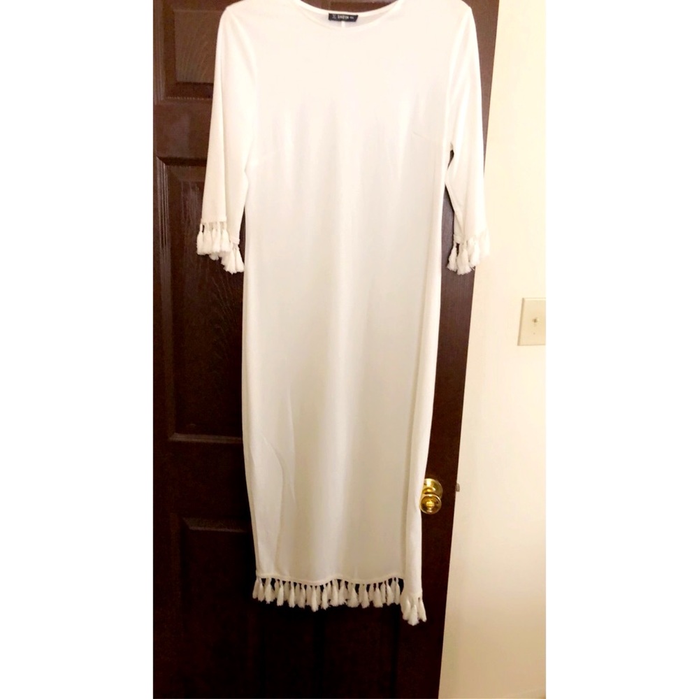 White formal dress